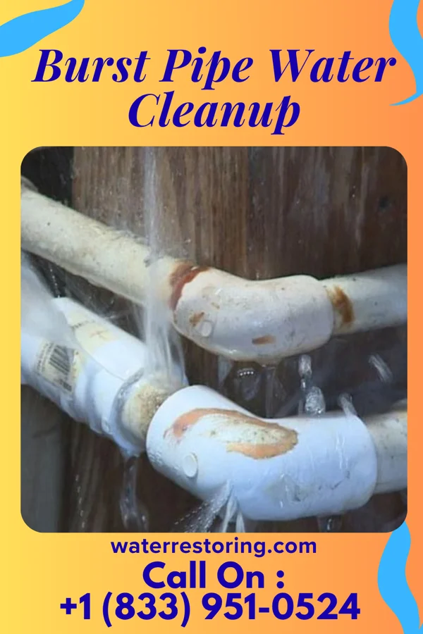 Burst Pipe Water Cleanup in Mooresville, NC